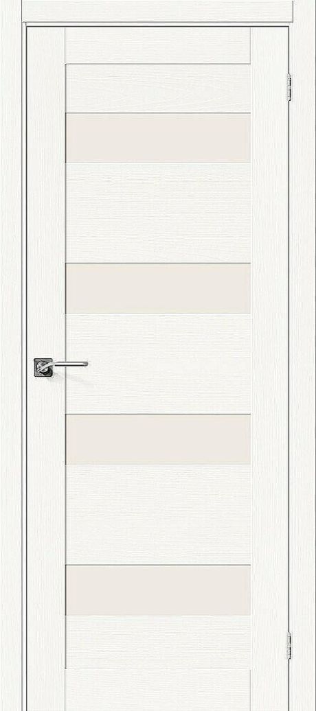 Межкомнатная дверь остекленная Вуд Модерн-23 Wood Modern Whitey (Mr.wood)