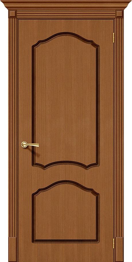 Межкомнатная дверь глухая Каролина Ф-11 (Орех) (BRAVO)