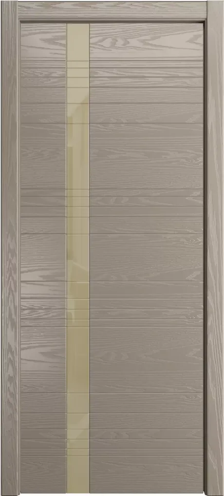 Межкомнатная дверь со стеклом ID-H Латте Шпон (Мильяна)