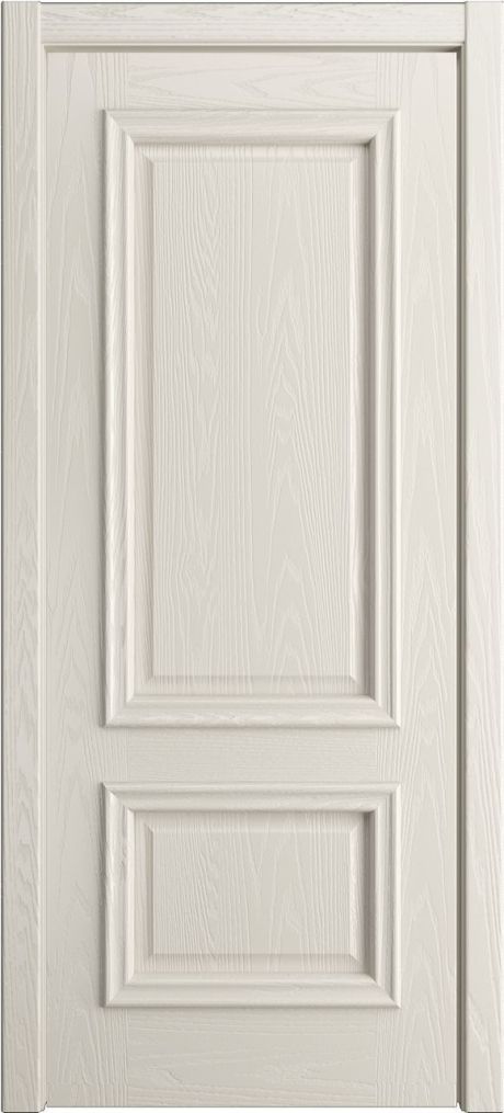 Глухая межкомнатная дверь Бристоль Премиум Бежевый Шпон (Мильяна)