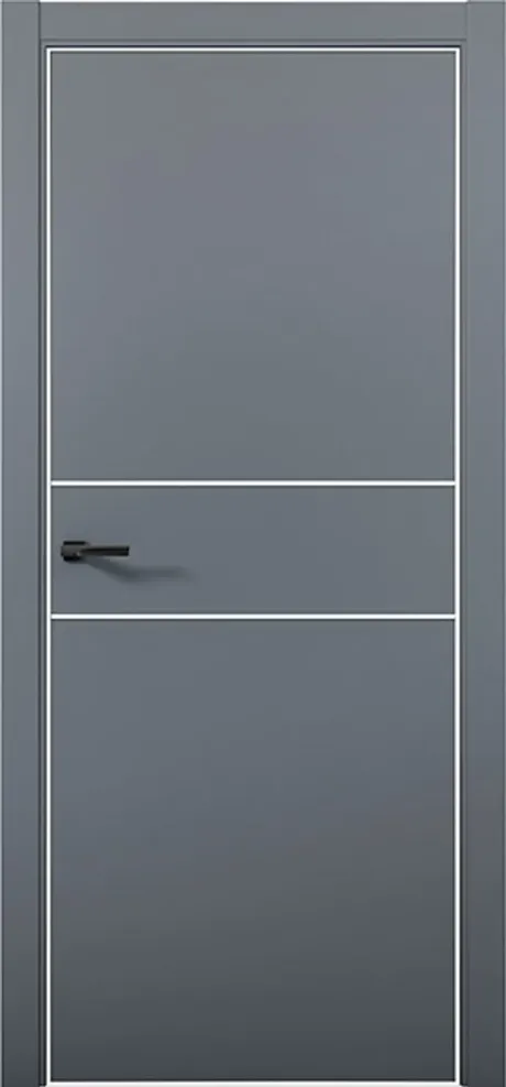 Межкомнатная дверь ESTETICA 03 Антрацит Кромка AL White (Brandoors)