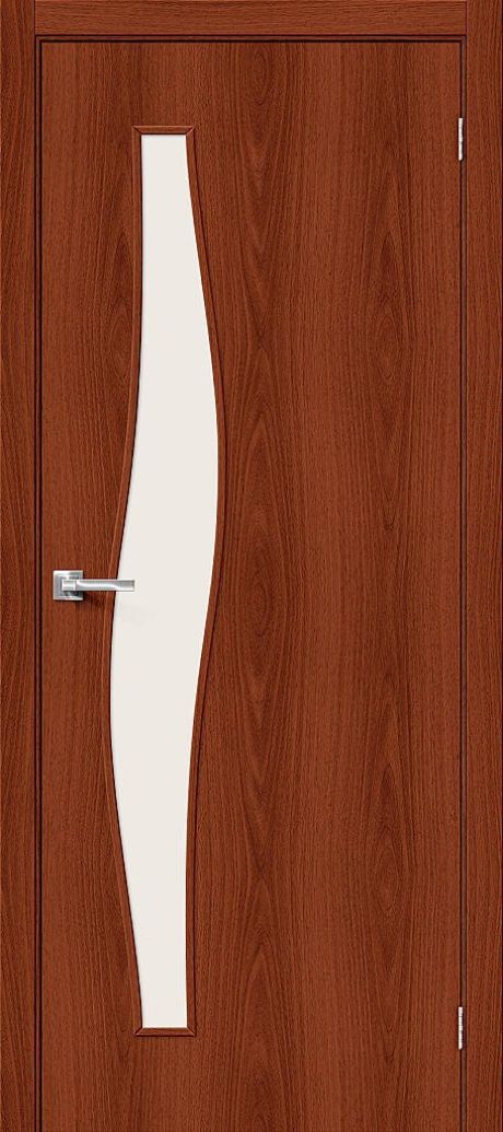 Межкомнатная дверь остекленная 6С Л-11 (ИталОрех) (BRAVO)