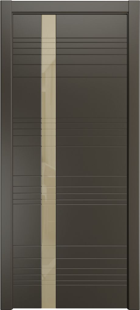 Межкомнатная дверь со стеклом ID-H Гриджио Эмаль (Мильяна)