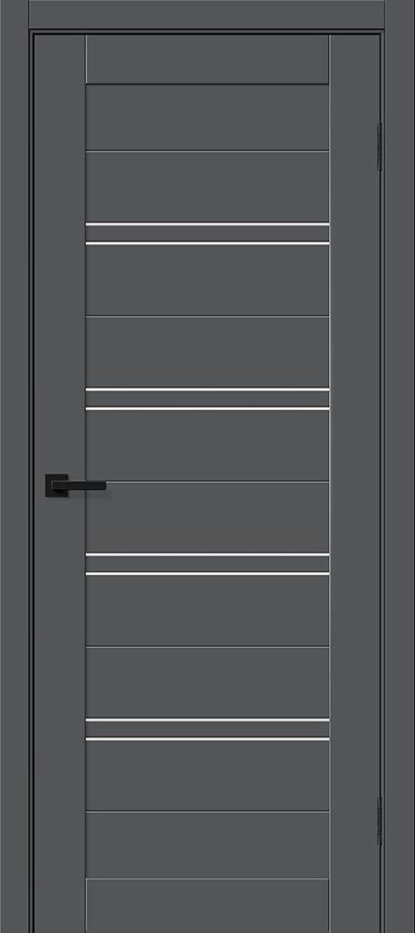 Межкомнатная дверь остекленная Браво-28 Stormy Silk (BRAVO)