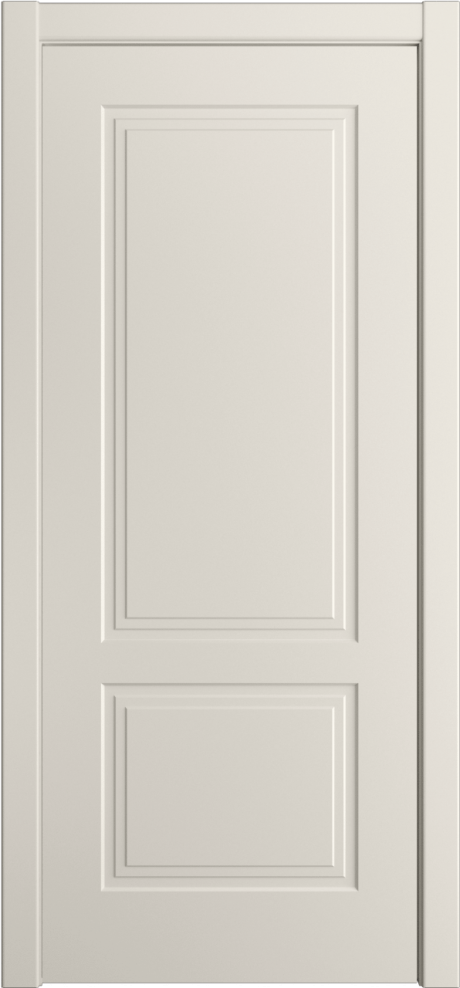 Глухая межкомнатная дверь ID-Челси 2 Бежевый Эмаль (Мильяна)