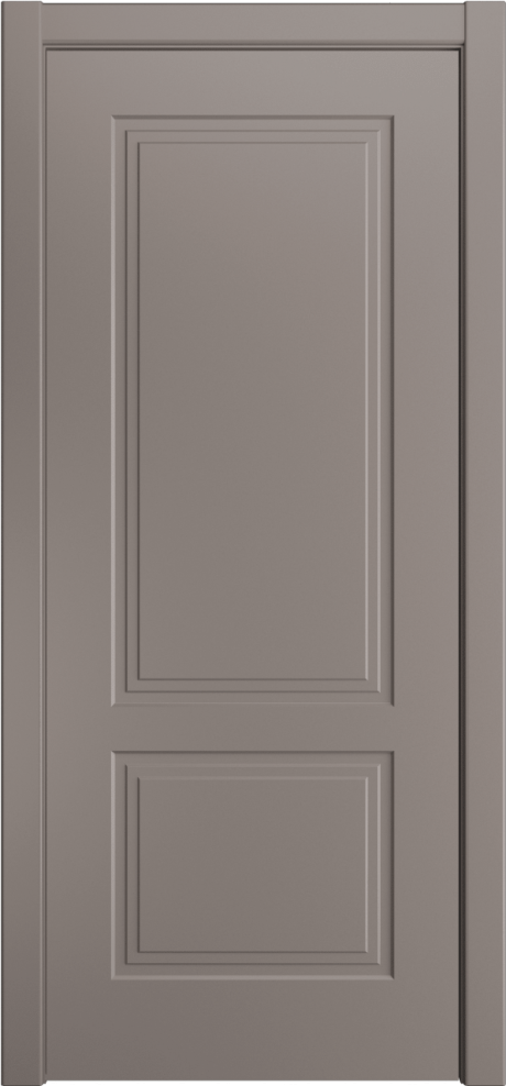 Глухая межкомнатная дверь ID-Челси 2 Темно-серый Эмаль (Мильяна)