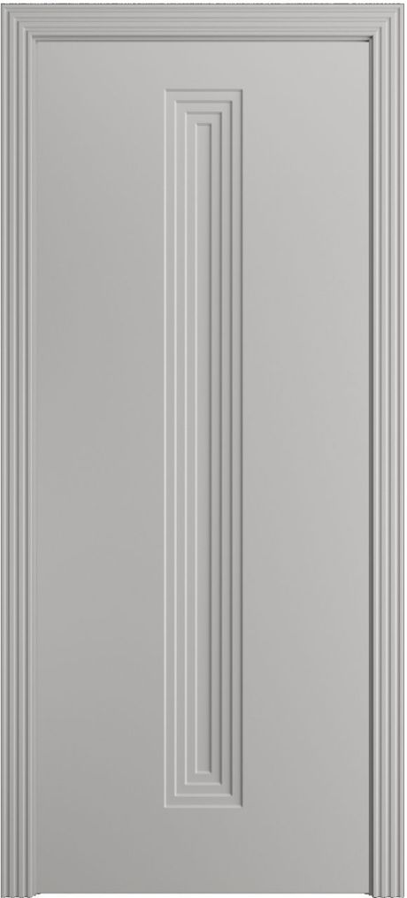 Глухая межкомнатная дверь Каролина-4 Грей Эмаль (Бипи Дорс)