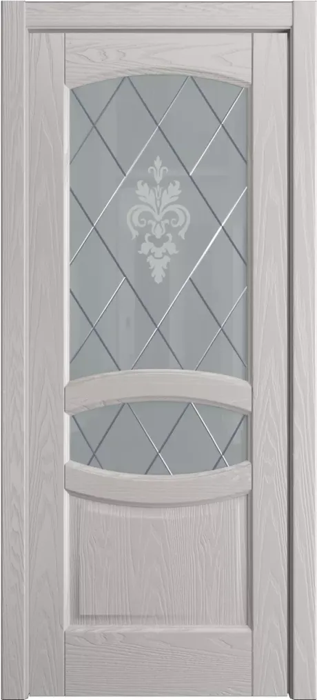 Межкомнатная дверь со стеклом София Агат Шпон (Мильяна)