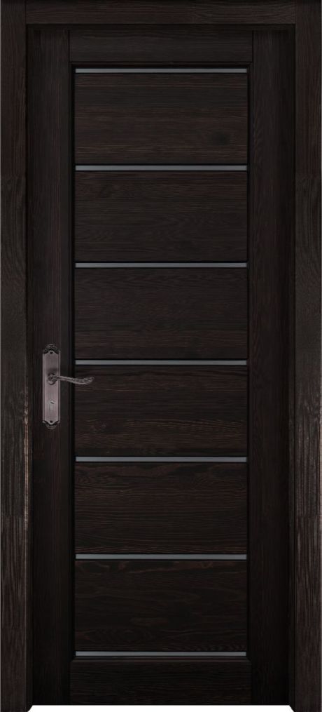 Межкомнатная дверь со стеклом Премьер Плюс Венге Массив сосны (ОКА)