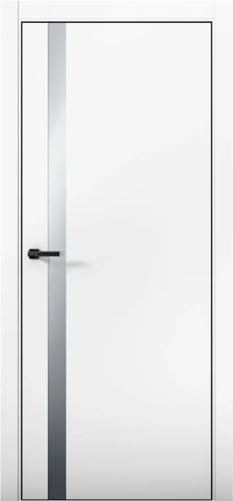 Межкомнатная дверь со стеклом ESTETICA 07 Аляска Кромка AL Black (Brandoors)