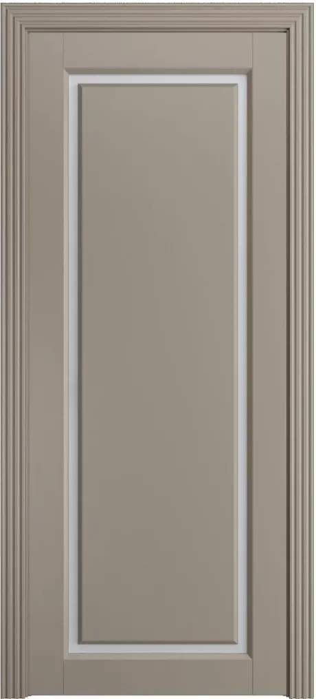 Межкомнатная дверь со стеклом Мадрид-1 Латте Эмаль (Мильяна)