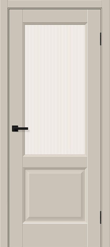 Межкомнатная дверь остекленная Неоклассик-33 Cream Silk (BRAVO)