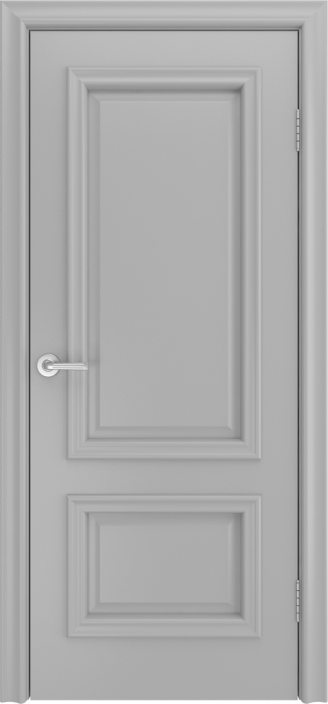 Глухая межкомнатная дверь Бристоль Премиум Светло серая Эмаль (Мильяна)