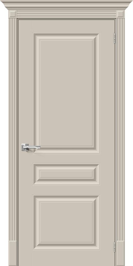 Межкомнатная дверь глухая Скинни-14 Creamy (BRAVO)