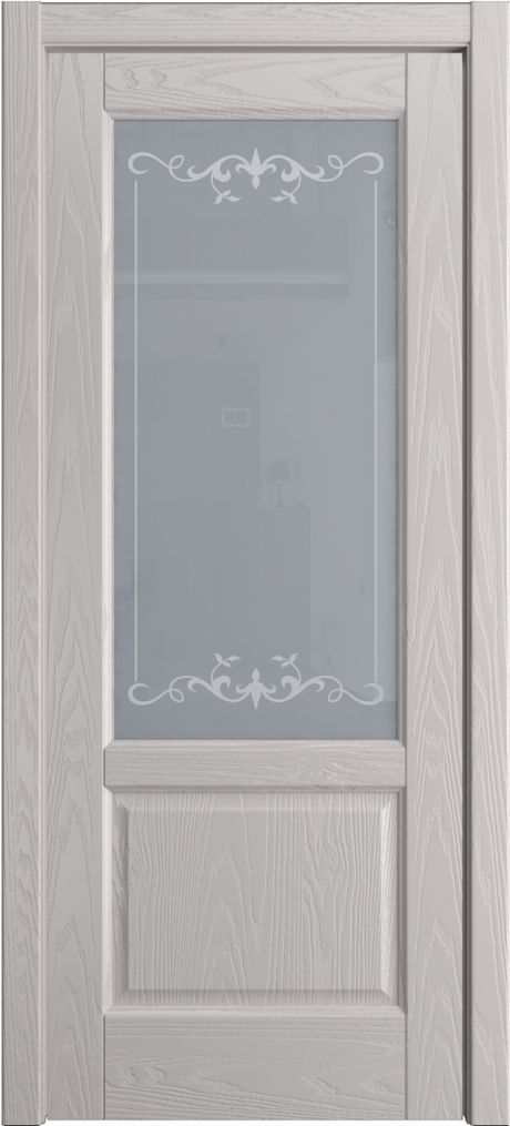 Межкомнатная дверь со стеклом Ровена Агат Шпон (Мильяна)