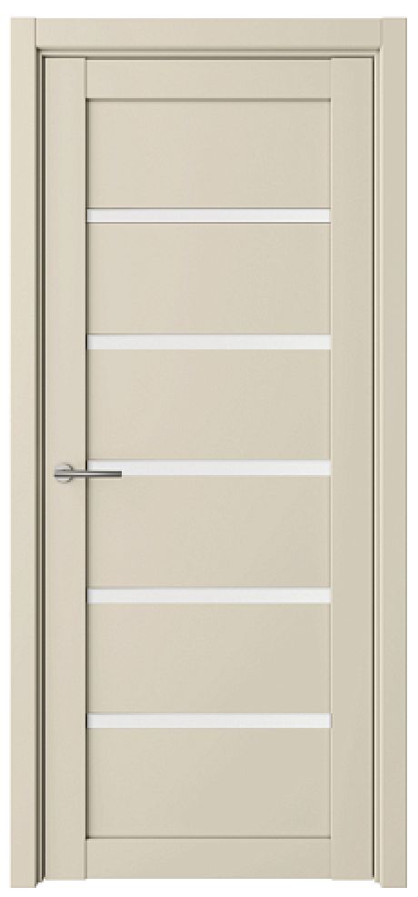 Межкомнатная дверь со стеклом Вена Сэнд Vinyl Стекло белое (ALBERO)