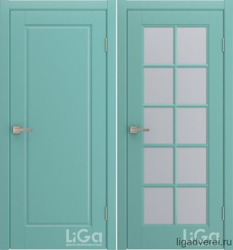 Межкомнатная дверь Amore Небесно-голубой Эмаль (Лига дверей)