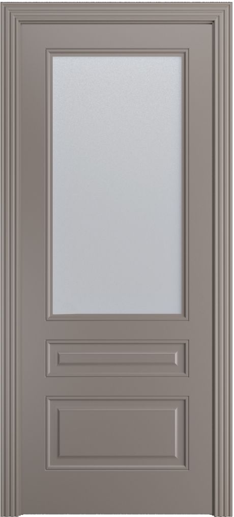 Межкомнатная дверь со стеклом Бьянка Темно-серый Эмаль (Бипи Дорс)