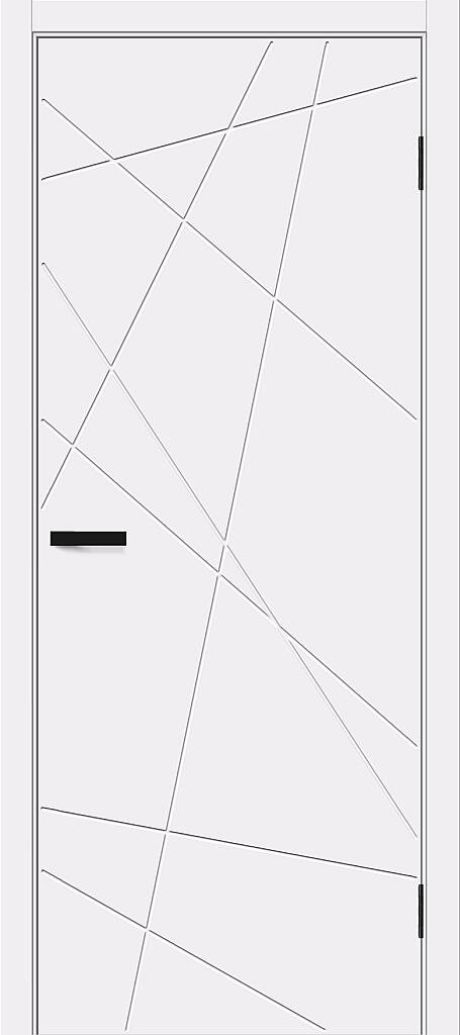 Межкомнатная дверь глухая Граффити-5.Д White Pro (BRAVO)