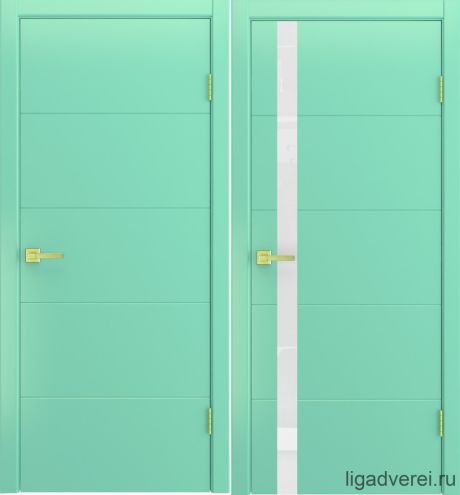 Межкомнатная дверь Barocco Бирюза Эмаль (Лига дверей)
