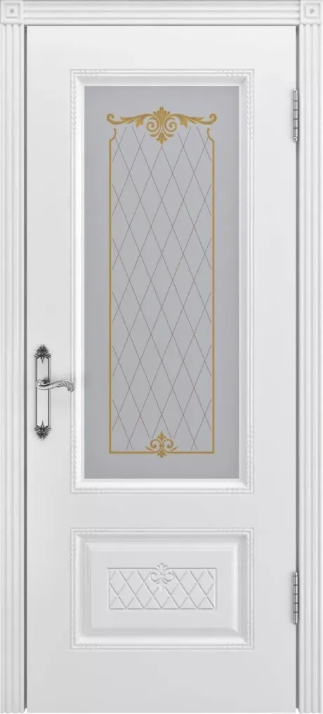 Межкомнатная дверь со стеклом Аккорд В3 Белый Эмаль (Бипи Дорс)