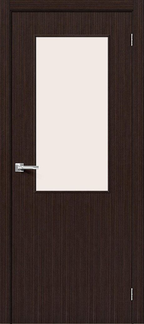 Межкомнатная дверь остекленная Гост-7 Л-13 (Венге) (BRAVO)