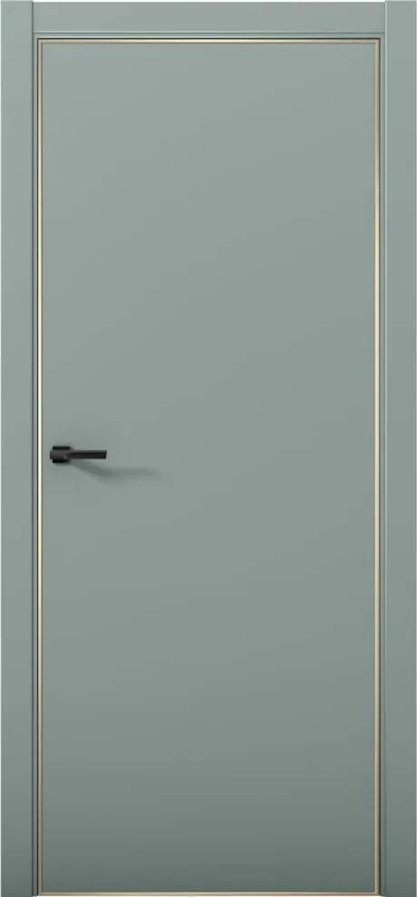 Межкомнатная дверь ESTETICA 01 Deep Green Кромка AL Gold (Brandoors)