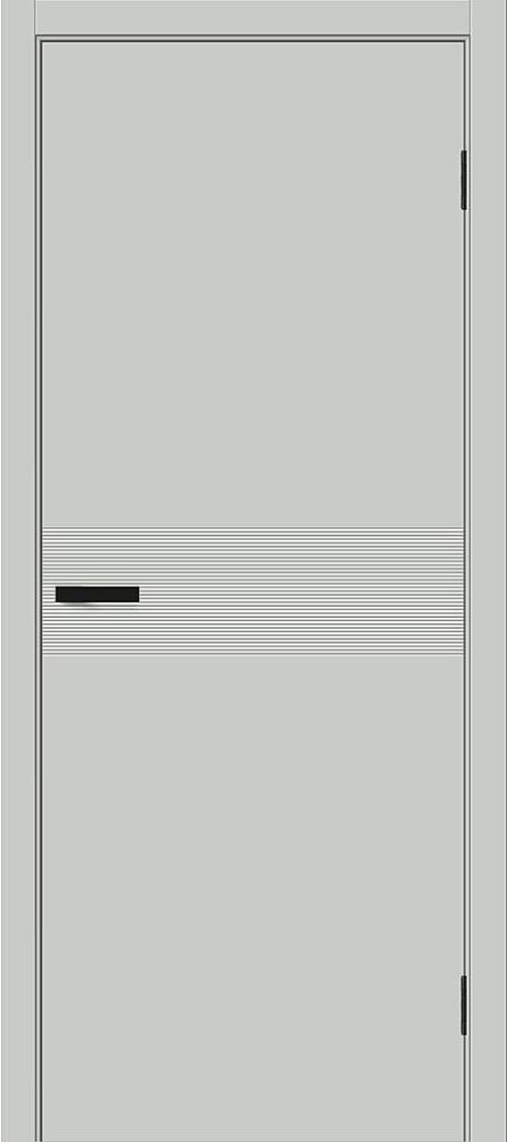 Межкомнатная дверь глухая Граффити-23 Grey Pro (BRAVO)