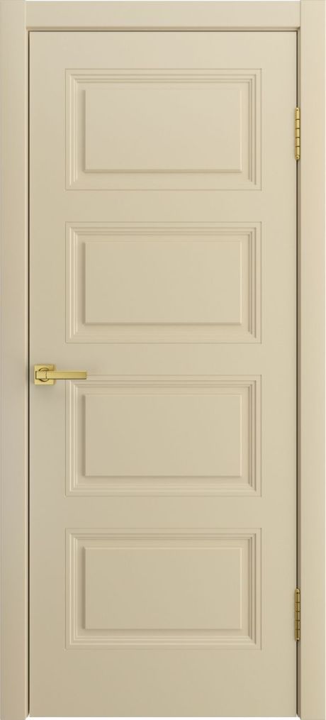 Глухая межкомнатная дверь Манхэттен-4 Крем Эмаль (Бипи Дорс)