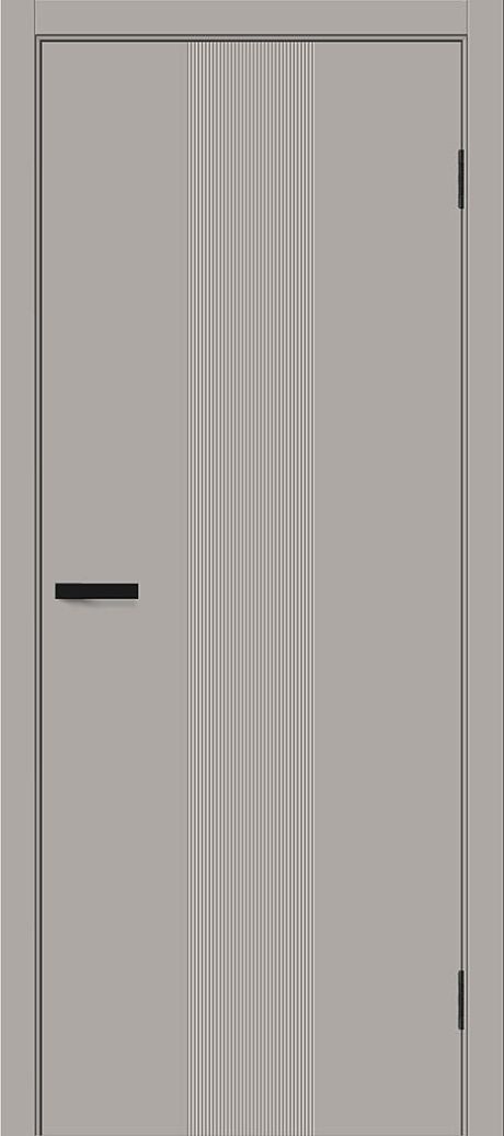 Межкомнатная дверь глухая Граффити-21 Grey Pro (BRAVO)