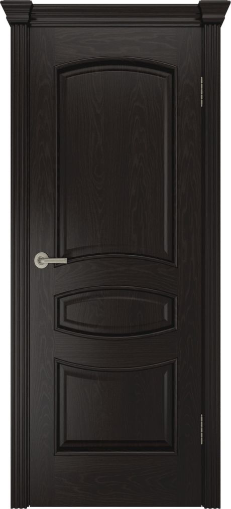 Глухая межкомнатная дверь Венеция Неро Шпон (Бипи Дорс)