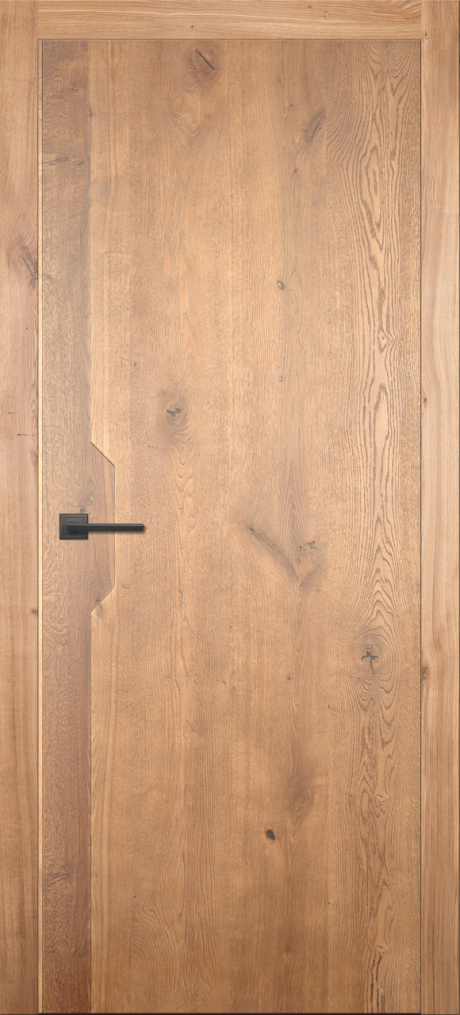 Глухая межкомнатная дверь Легно-5 Дуб натуральный Массив дуба (ОКА)