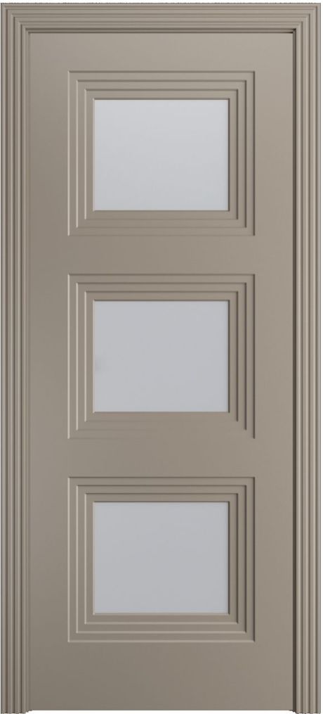 Межкомнатная дверь со стеклом Каролина Латте Эмаль (Бипи Дорс)