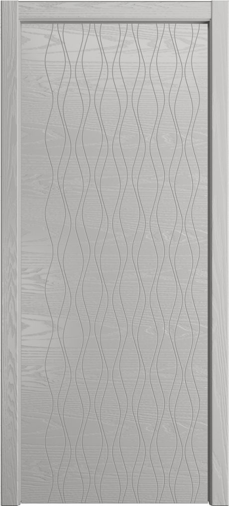 Глухая межкомнатная дверь ID-S Грей Шпон (Мильяна)