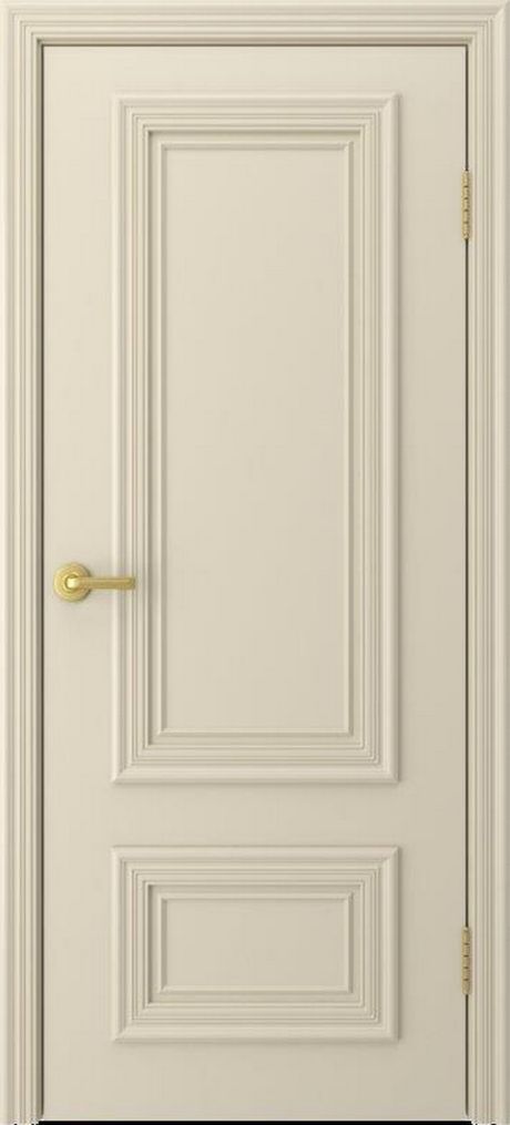 Глухая межкомнатная дверь Неаполь Крем Эмаль (Мильяна)