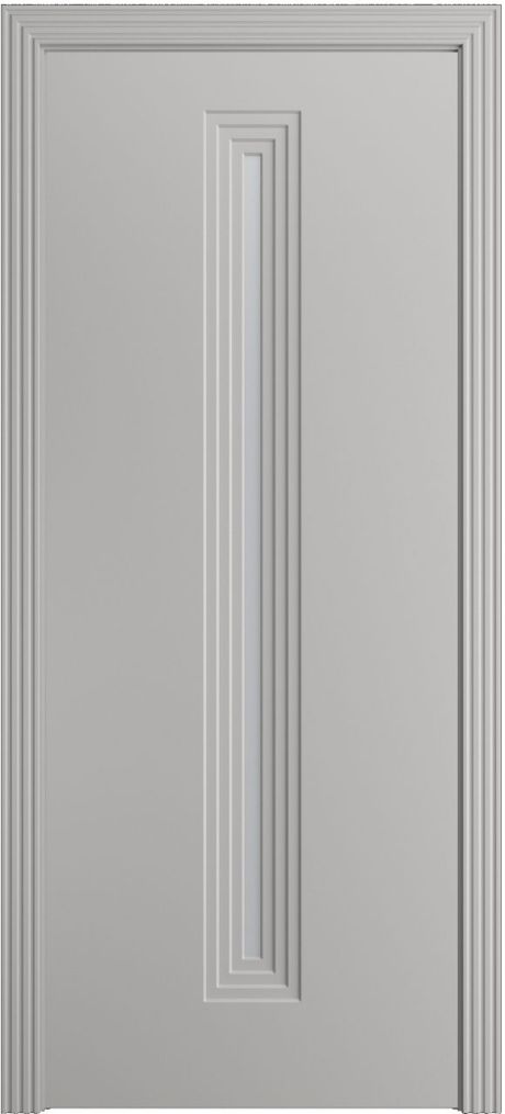 Межкомнатная дверь со стеклом Каролина-4 Грей Эмаль (Бипи Дорс)