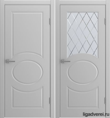 Межкомнатная дверь Olivia Светло-серый Эмаль (Лига дверей)