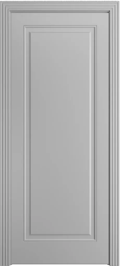 Глухая межкомнатная дверь Бьянка-1 Светло серая Эмаль (Бипи Дорс)