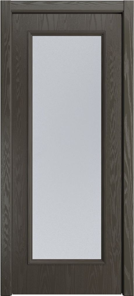 Межкомнатная дверь со стеклом Палермо Гриджио Шпон (Мильяна)