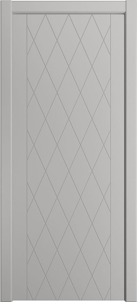 Глухая межкомнатная дверь ID-W Грей Эмаль (Мильяна)