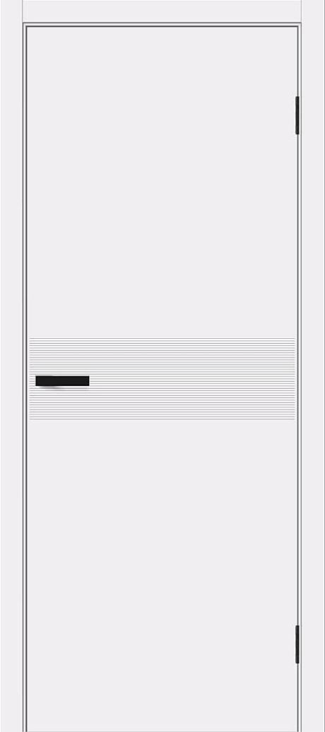 Межкомнатная дверь глухая Граффити-23.Д White Pro (BRAVO)