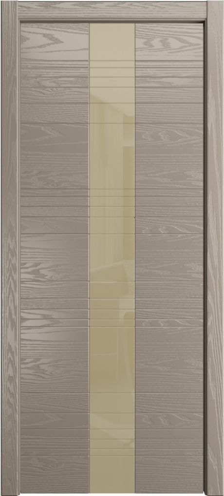 Межкомнатная дверь со стеклом ID-XL Латте Шпон (Мильяна)