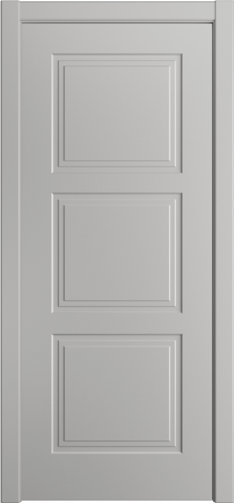 Глухая межкомнатная дверь ID-Челси 3.1 Грей Эмаль (Мильяна)