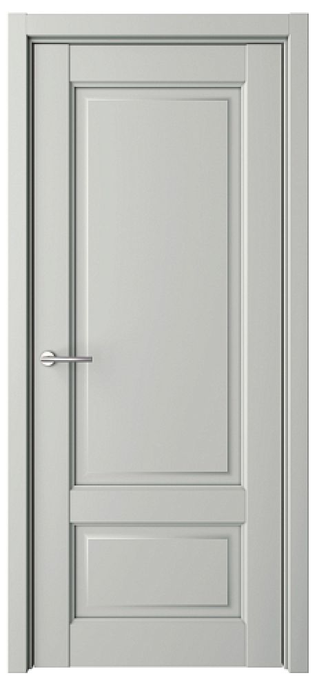 Глухая межкомнатная дверь Эрмитаж-1 Платина Vinyl (ALBERO)