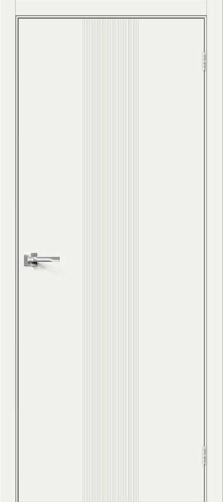 Межкомнатная дверь глухая Граффити-21 Whitey (BRAVO)