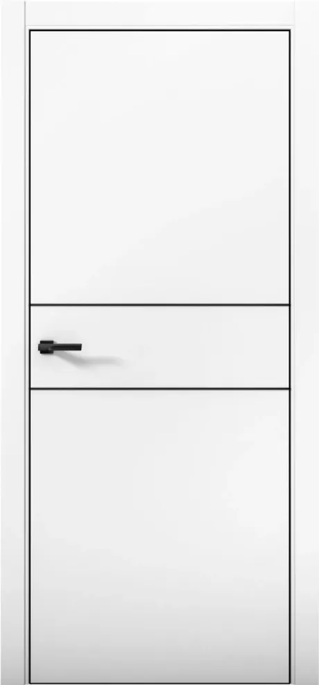 Межкомнатная дверь ESTETICA 03 Аляска Кромка AL Black (Brandoors)