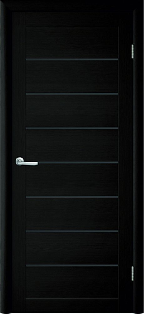 Межкомнатная дверь со стеклом Тренд Т-1 Лиственница темная Eco Tex Стекло графитовое (ALBERO)