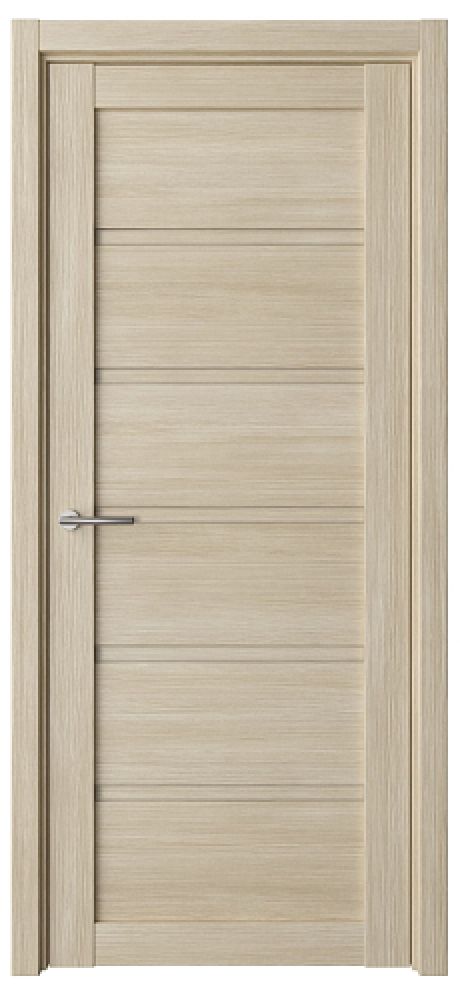 Глухая межкомнатная дверь Вена Лиственница мокко Эко-шпон (ALBERO)