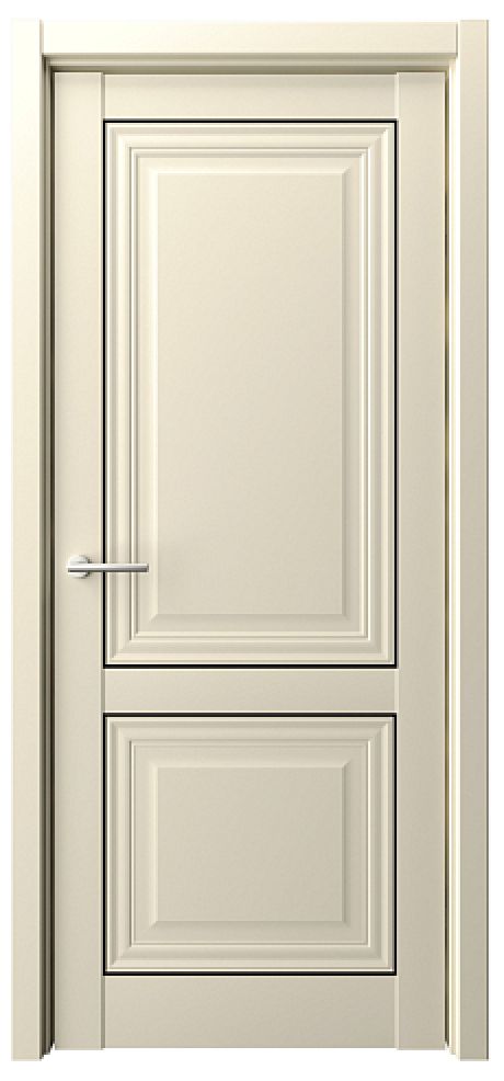 Глухая межкомнатная дверь Спарта-2 молдинг Сэнд Vinyl (ALBERO)