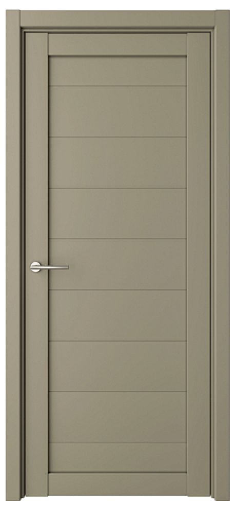 Глухая межкомнатная дверь Мюнхен ширина 90 см Серый Vinyl (ALBERO)